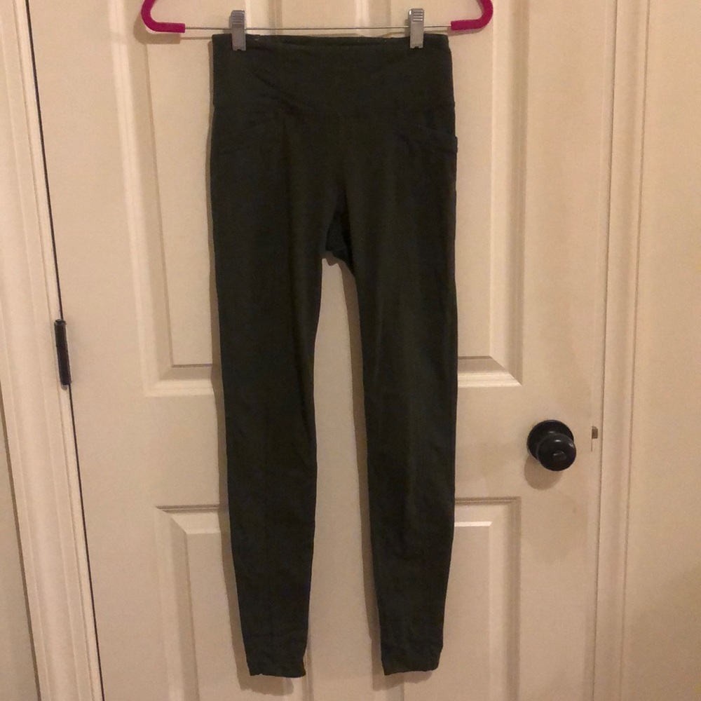 Olive green Athleta leggings